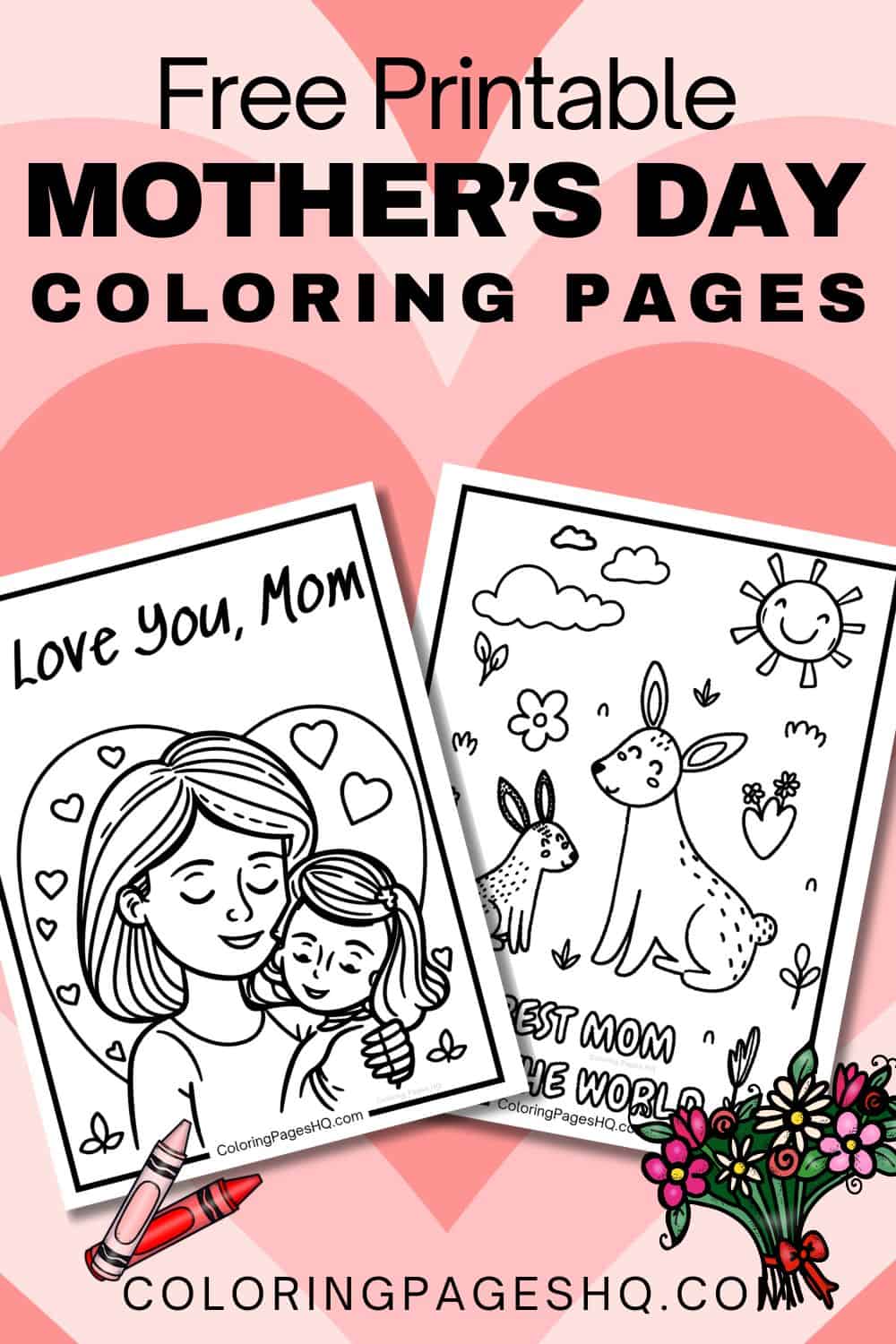 Lovely Mother's Day Coloring Pages (Free PDF Printables) - Coloring ...