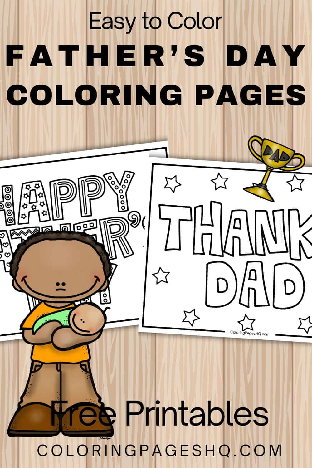 Father's Day Coloring Pages (Free PDF Printables) - Coloring Pages HQ