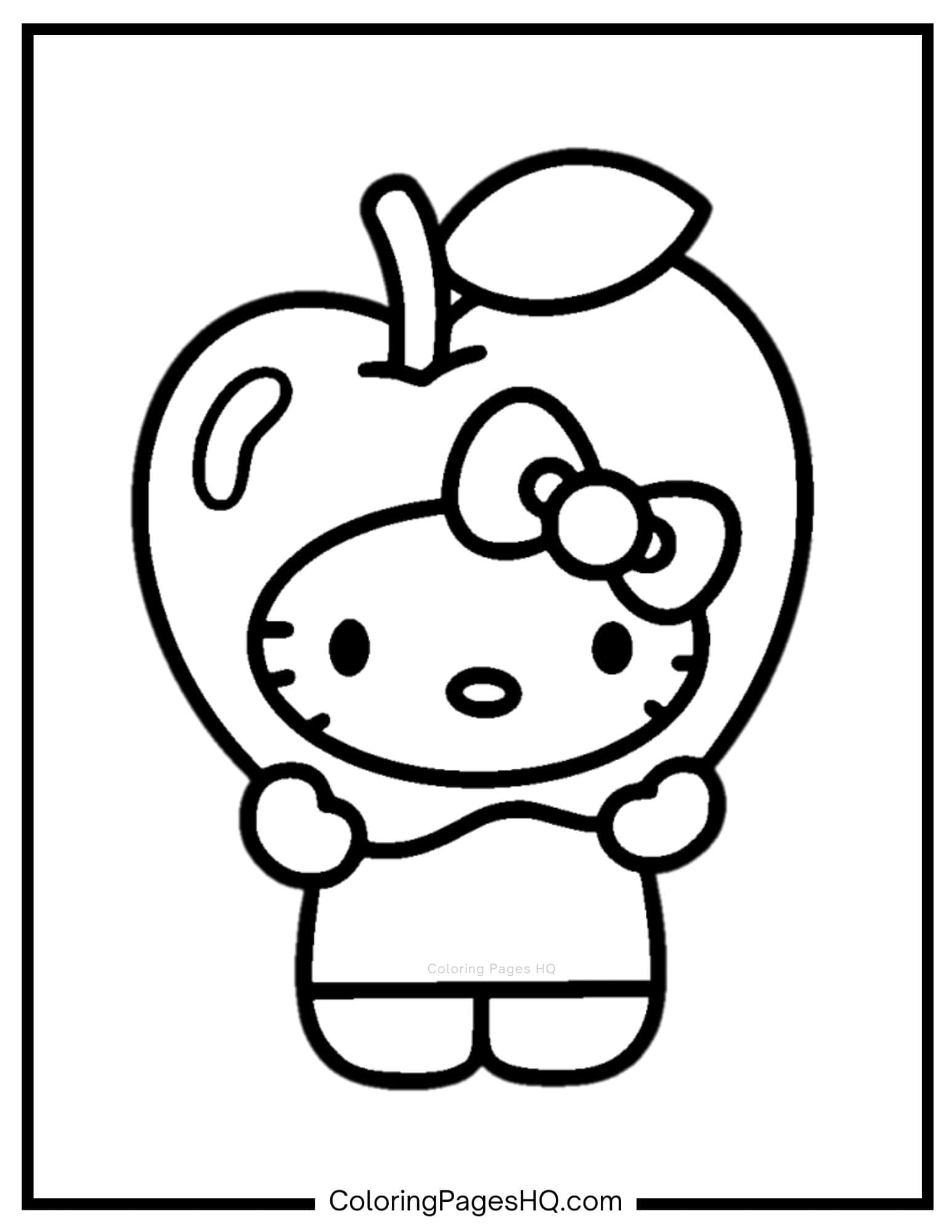 Cute Hello Kitty Coloring Pages (Free PDF Printables) - Coloring Pages HQ