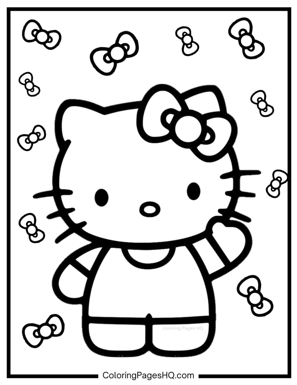 Cute Hello Kitty Coloring Pages (Free PDF Printables) Coloring Pages HQ