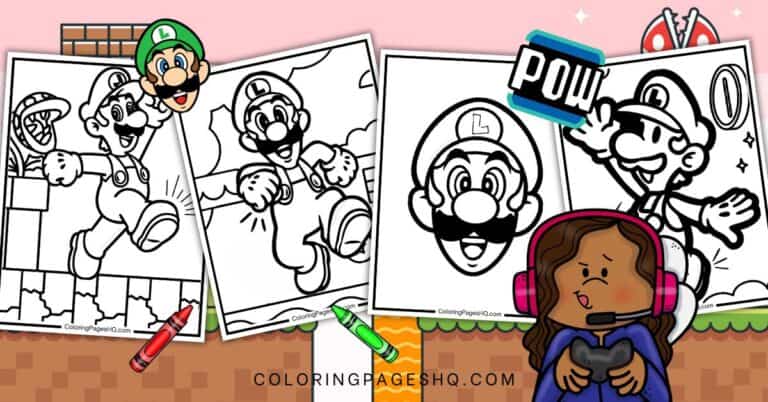 Luigi Coloring Pages (Free PDF Printables) - Coloring Pages HQ