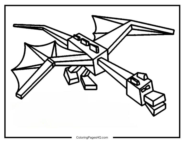 Minecraft Coloring Pages (Free PDF Printables) - Coloring Pages HQ