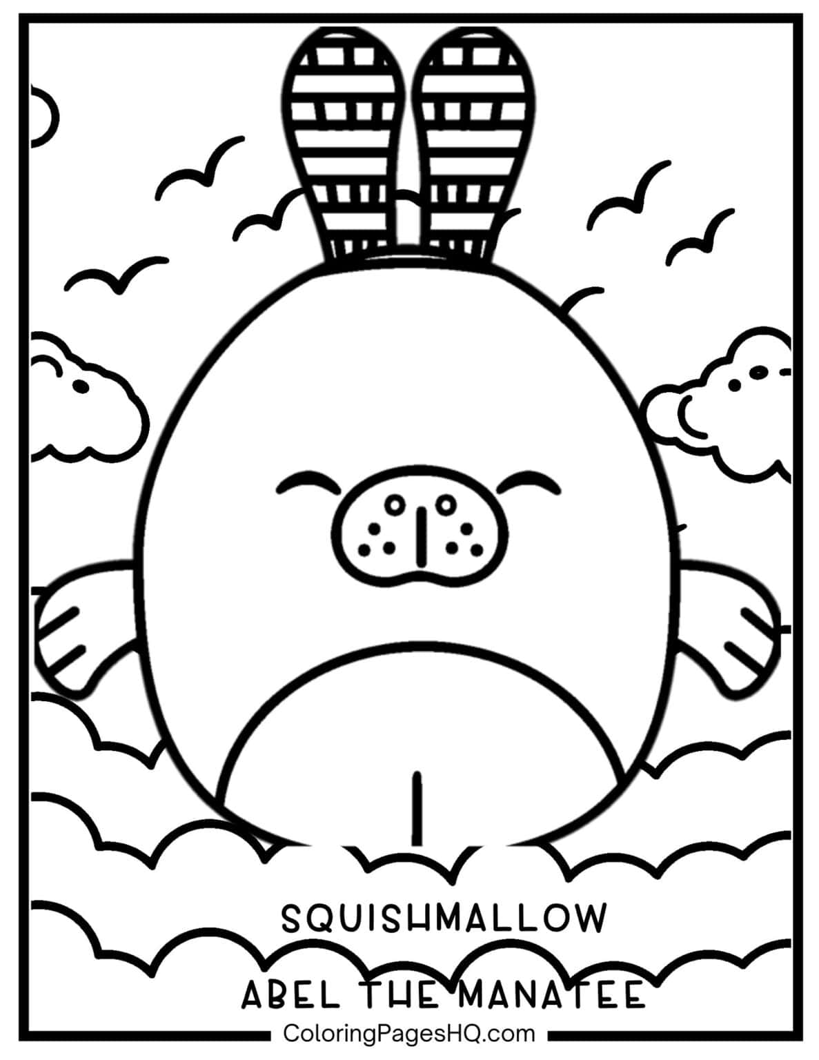 Sea Animal Squishmallow Coloring Pages (Free PDF Printables) - Coloring ...