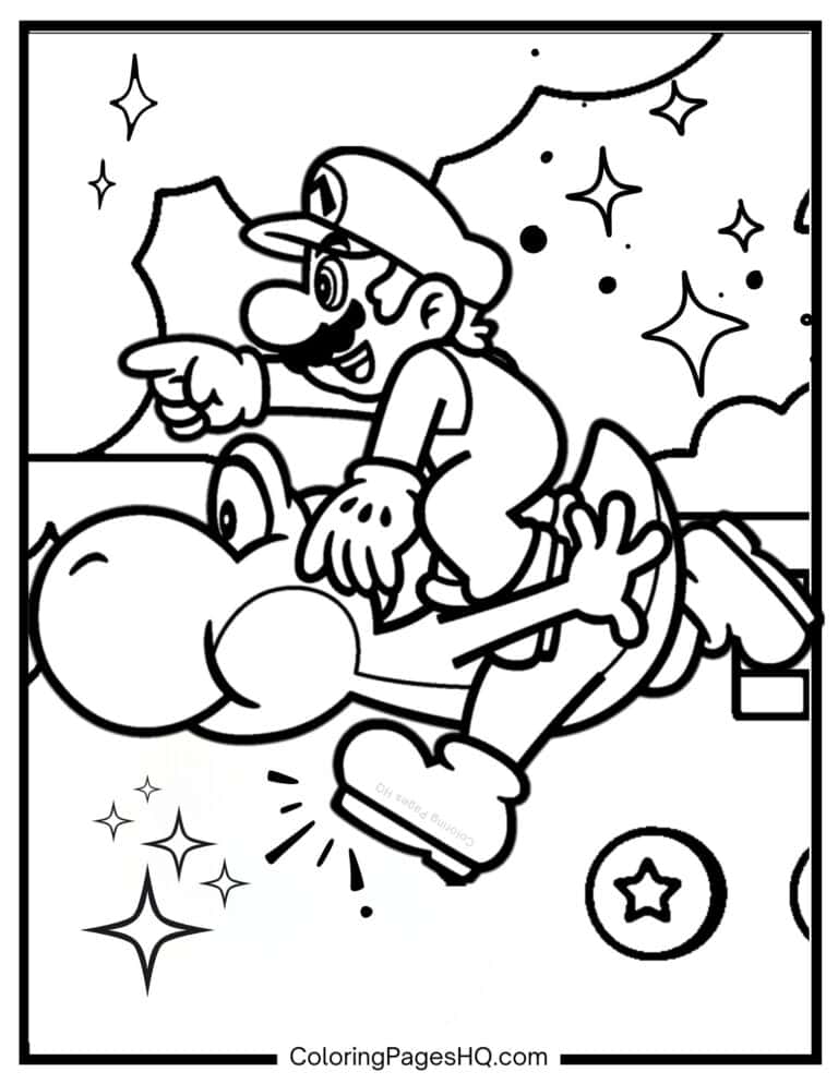 Mario Coloring Pages (Free PDF Printables) Coloring Pages HQ