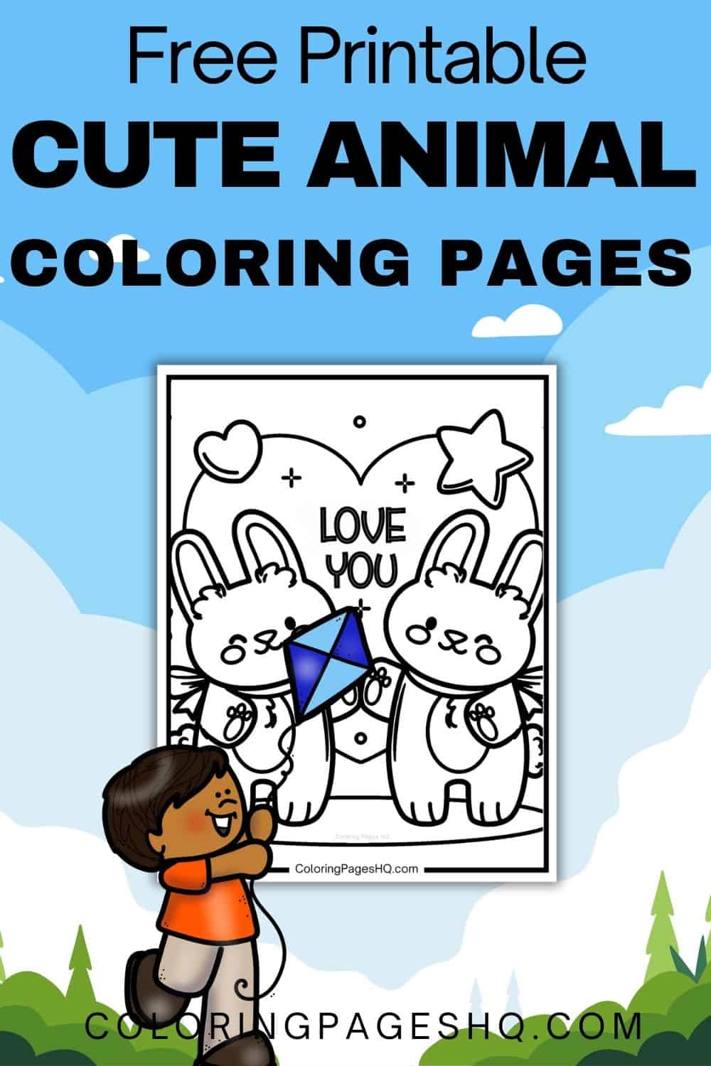 Cute Animal Coloring Pages (Free PDF Printables) - Coloring Pages HQ