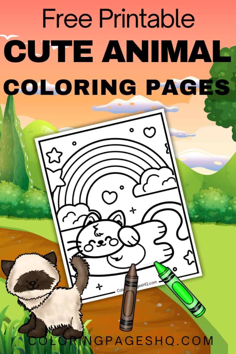 Cute Animal Coloring Pages (Free PDF Printables) - Coloring Pages HQ