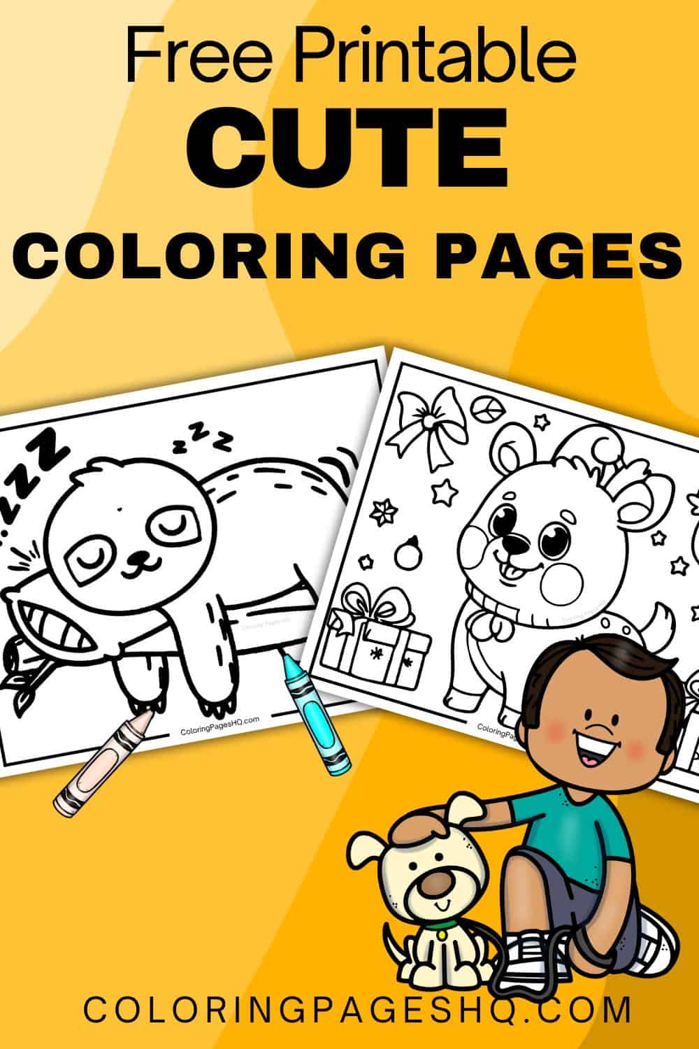 Cute Coloring Pages (Free PDF Printables) - Coloring Pages HQ