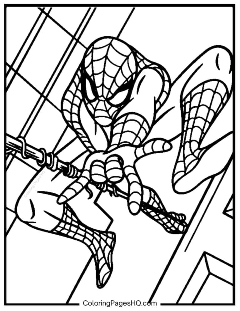 Spider-Man Coloring Pages (Free PDF Printables) - Coloring Pages HQ