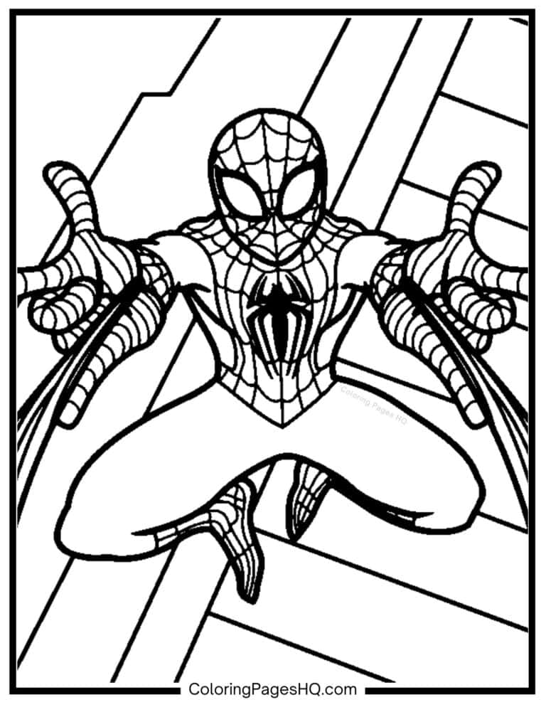 Spider-Man Coloring Pages (Free PDF Printables) - Coloring Pages HQ