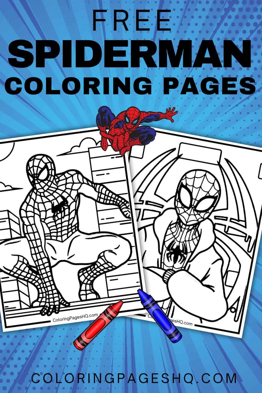 Spider-Man Coloring Pages (Free PDF Printables) - Coloring Pages HQ