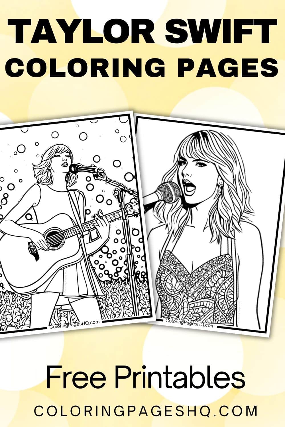 Taylor Swift Coloring Pages (Free PDF Printables) - Coloring Pages HQ