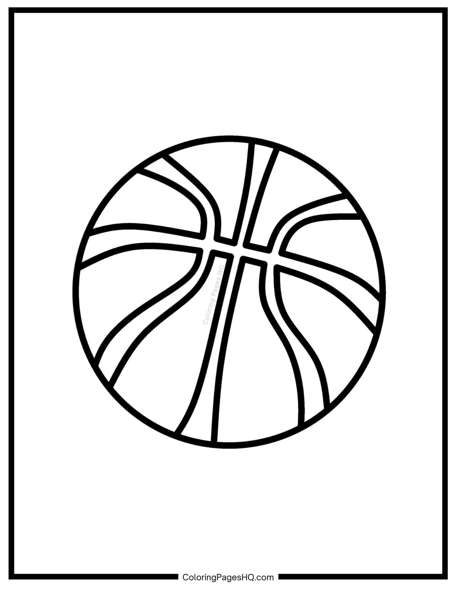 Cute Basketball Coloring Pages (Free PDF Printables) - Coloring Pages HQ