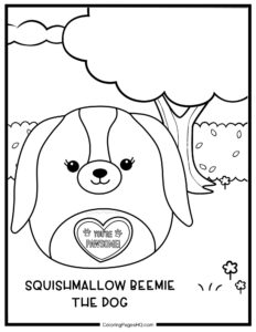 Cute Dog Squishmallow Coloring Pages (Free PDF Printables) - Coloring ...