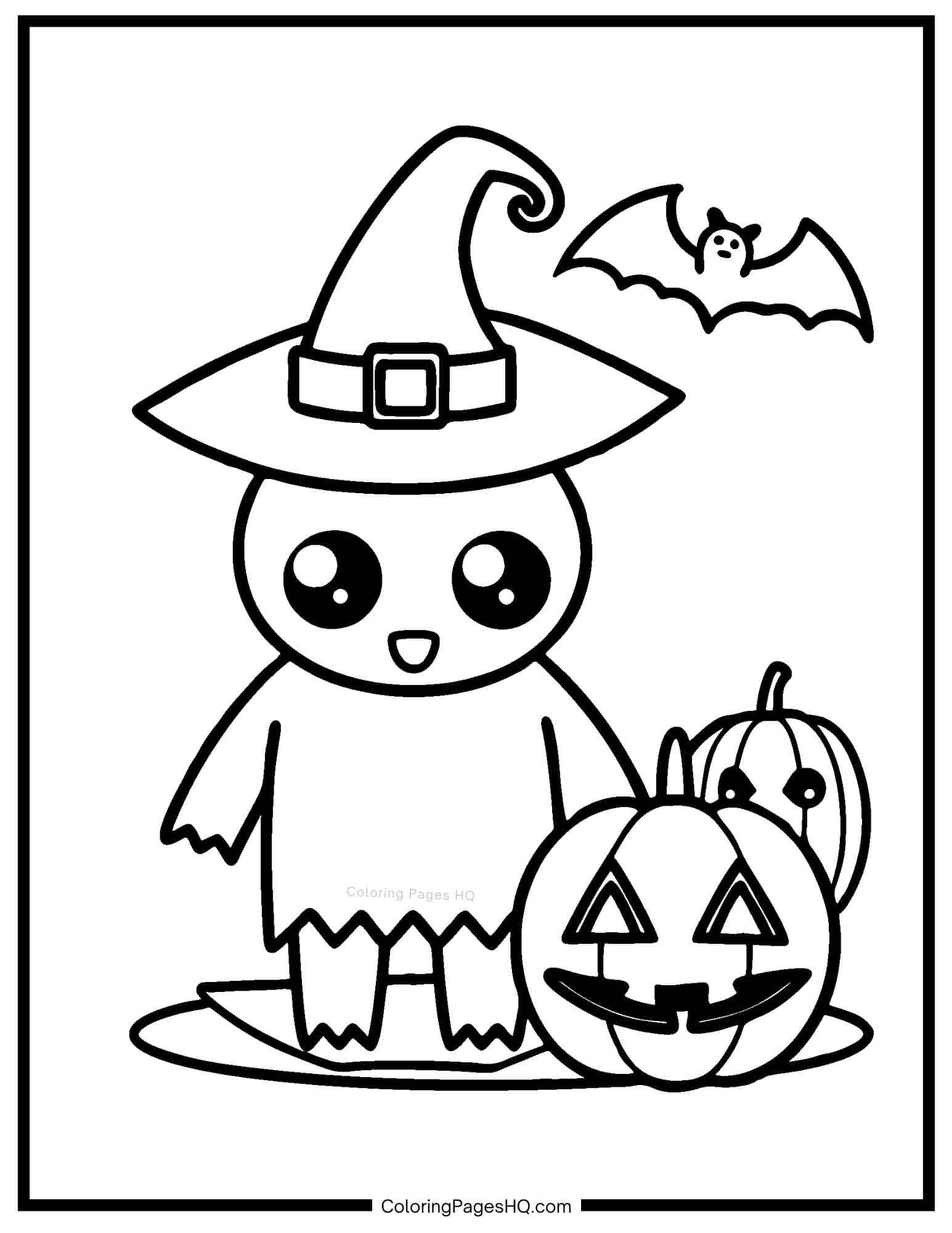 Halloween Coloring Pages Free PDF Printables Coloring Pages HQ