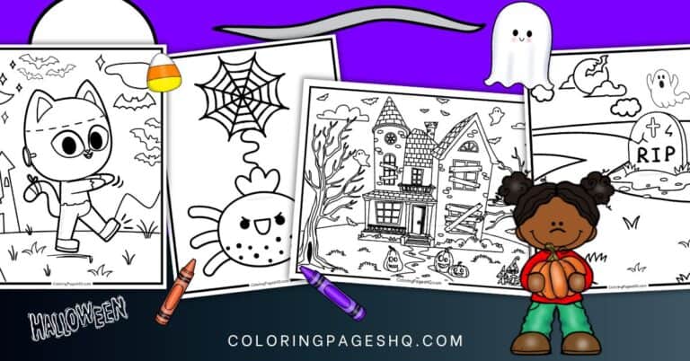 Halloween Coloring Pages (Free PDF Printables) - Coloring Pages HQ