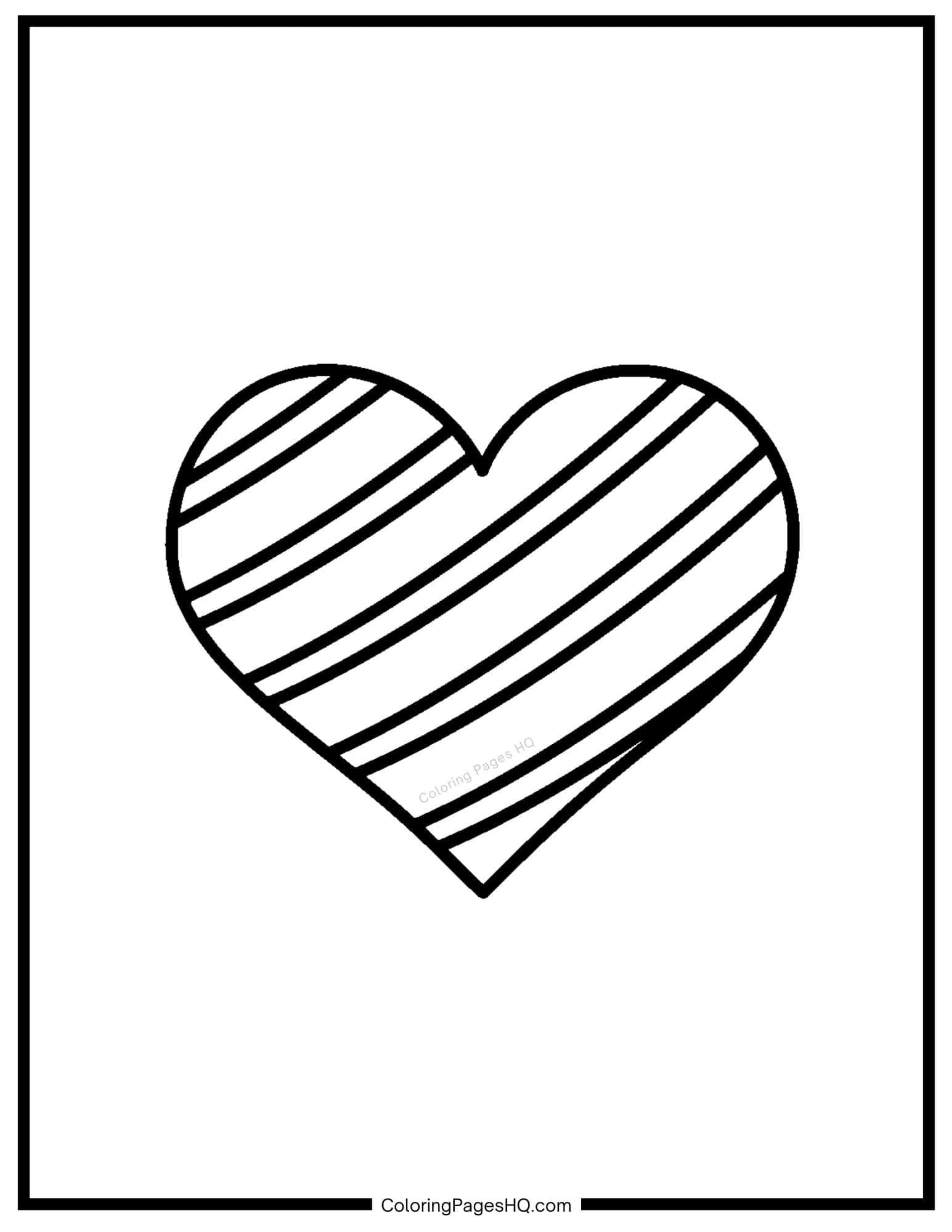 Cute Heart Coloring Pages (Free PDF Printables) - Coloring Pages HQ