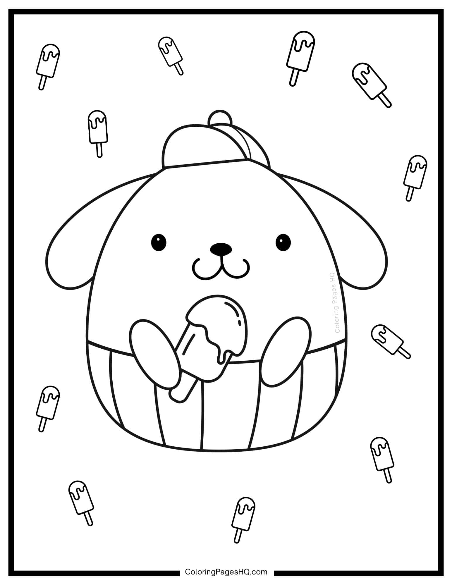 Fun Squishmallow Sanrio Coloring Pages (Free PDF Printables) - Coloring ...
