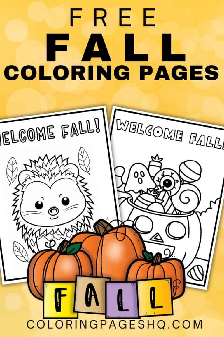 Fall Coloring Pages (Free PDF Printables) - Coloring Pages HQ
