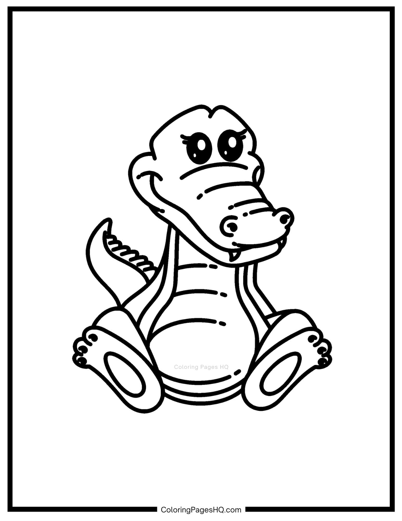 Alligator Coloring Pages (Free PDF Printables) - Coloring Pages HQ