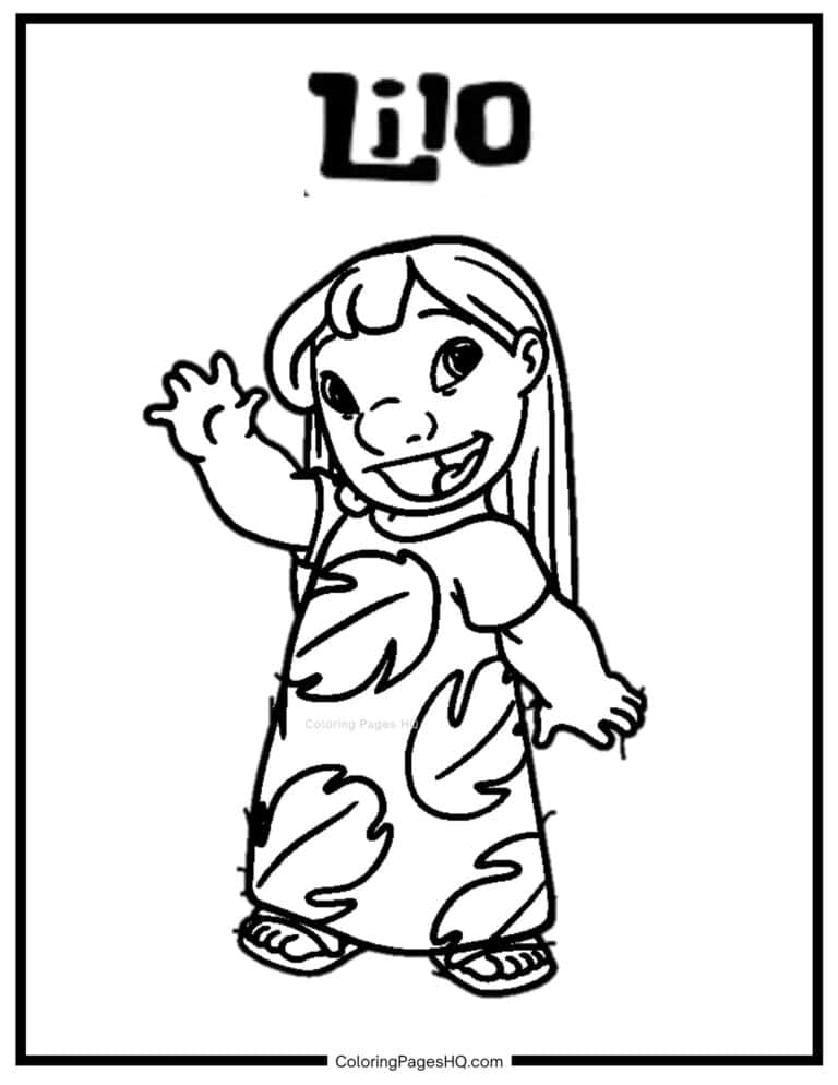 Lilo & Stitch Coloring Pages (Free PDF Printables) - Coloring Pages HQ