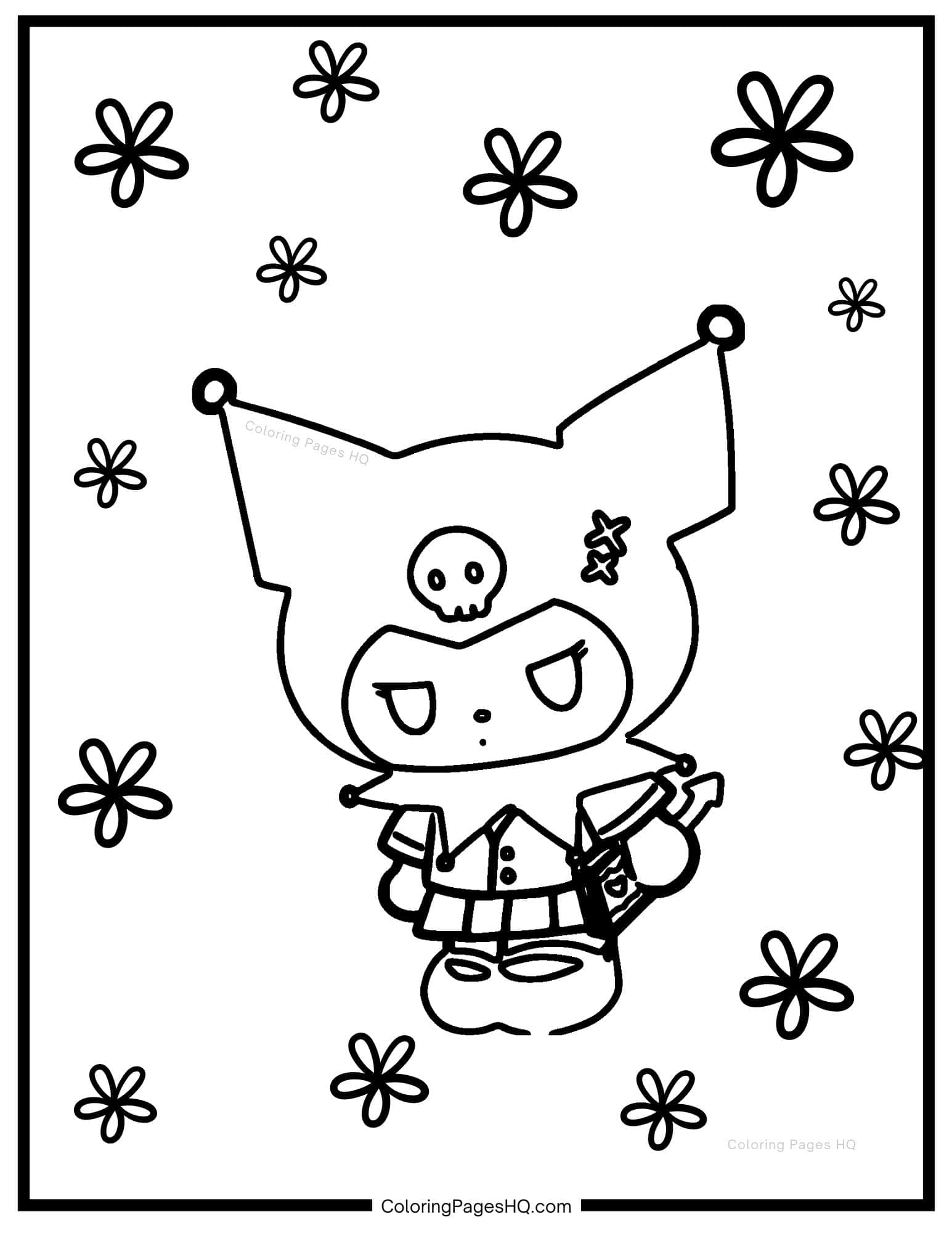 Kuromi Coloring Pages (Free PDF Printables) - Coloring Pages HQ