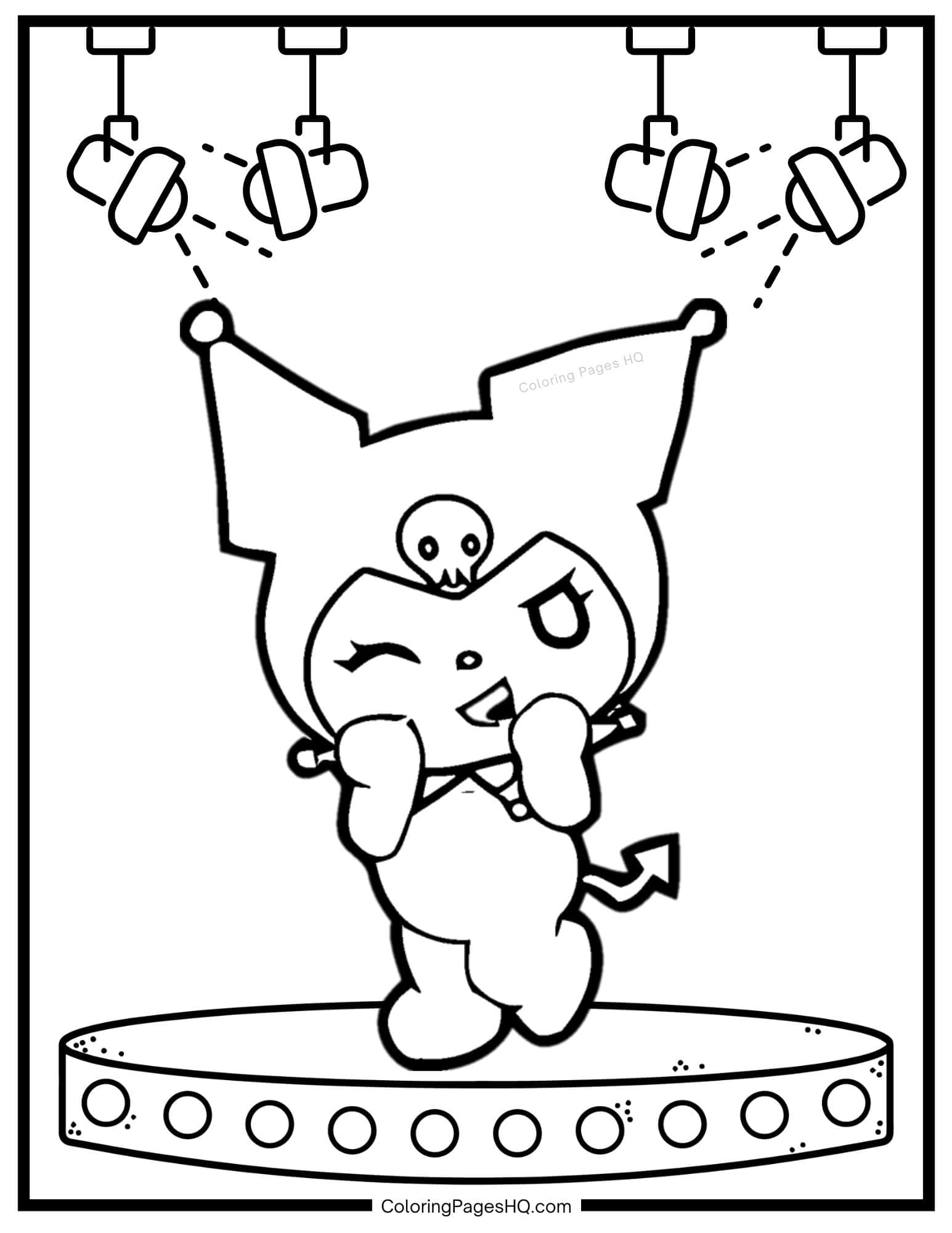 Kuromi Coloring Pages (Free PDF Printables) - Coloring Pages HQ