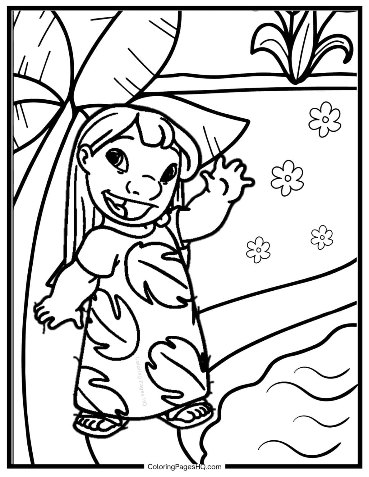Lilo & Stitch Coloring Pages (Free PDF Printables) - Coloring Pages HQ