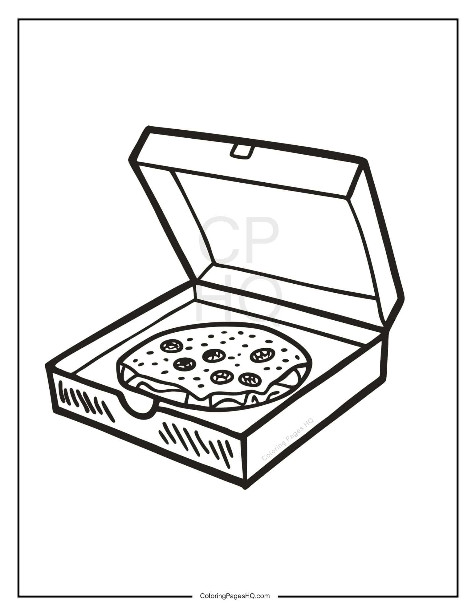 Cute Pizza Coloring Pages (Free PDF Printables) - Coloring Pages HQ