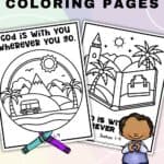 God is with you coloring pages pinterest image