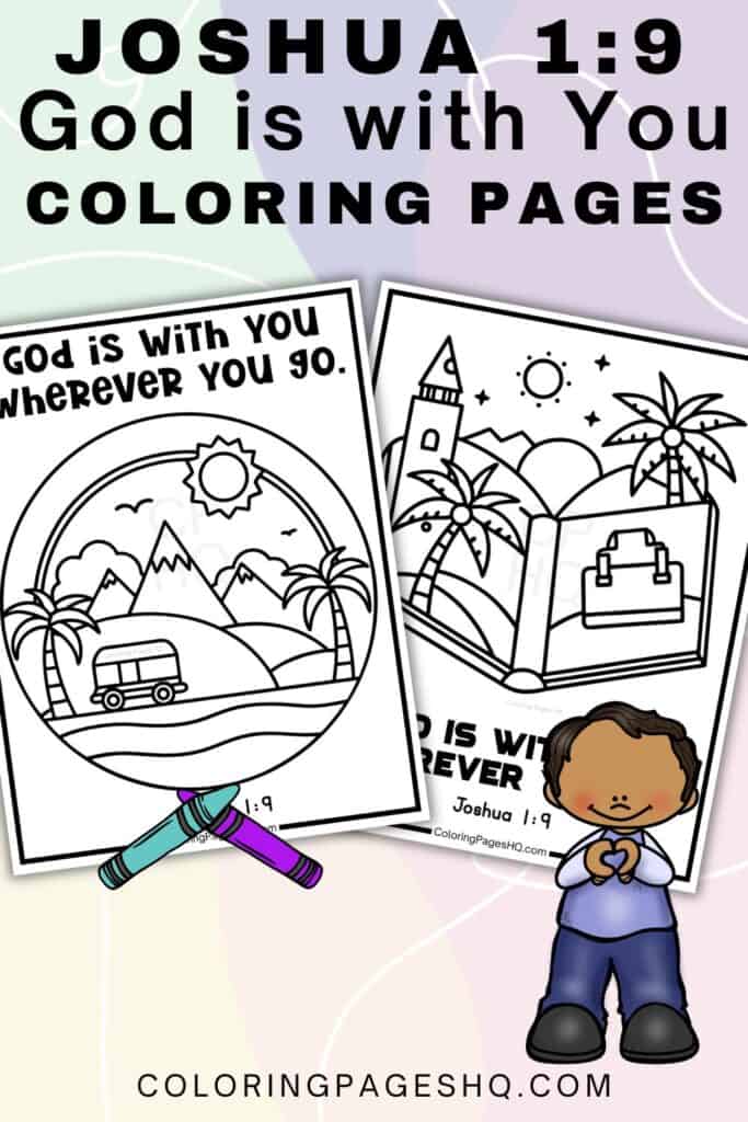 God is with you coloring pages pinterest image