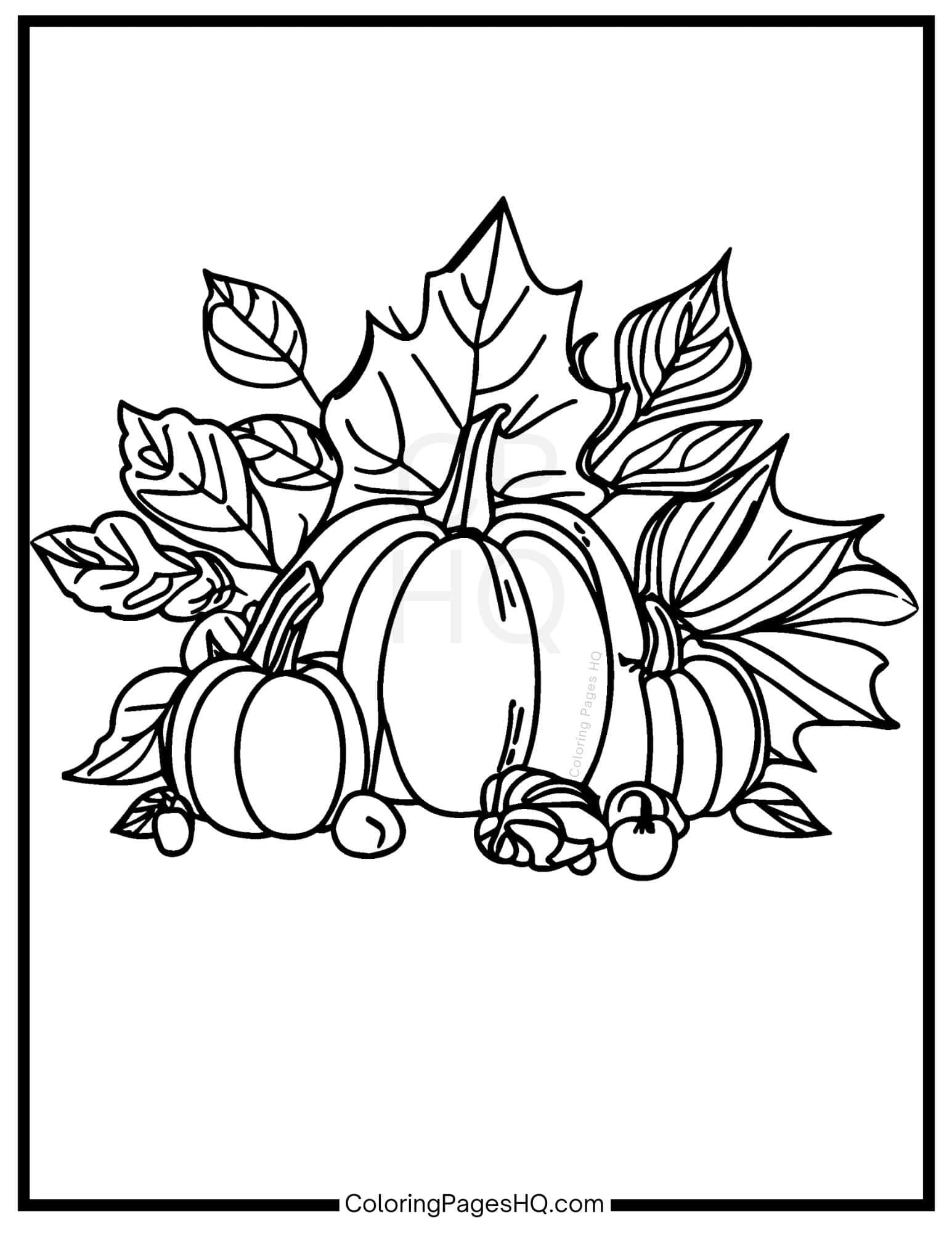 Leaf Coloring Pages (Free PDF Printables) - Coloring Pages HQ