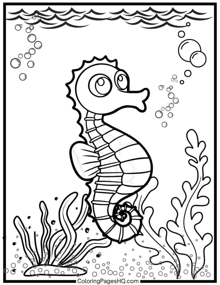 Fun Sea Animal Coloring Pages (Free PDF Printables) - Coloring Pages HQ