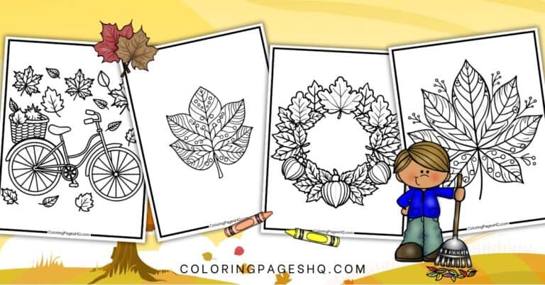 Leaf Coloring Pages (Free PDF Printables) - Coloring Pages HQ