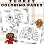 Thanksgiving turkey coloring pages pinterest image