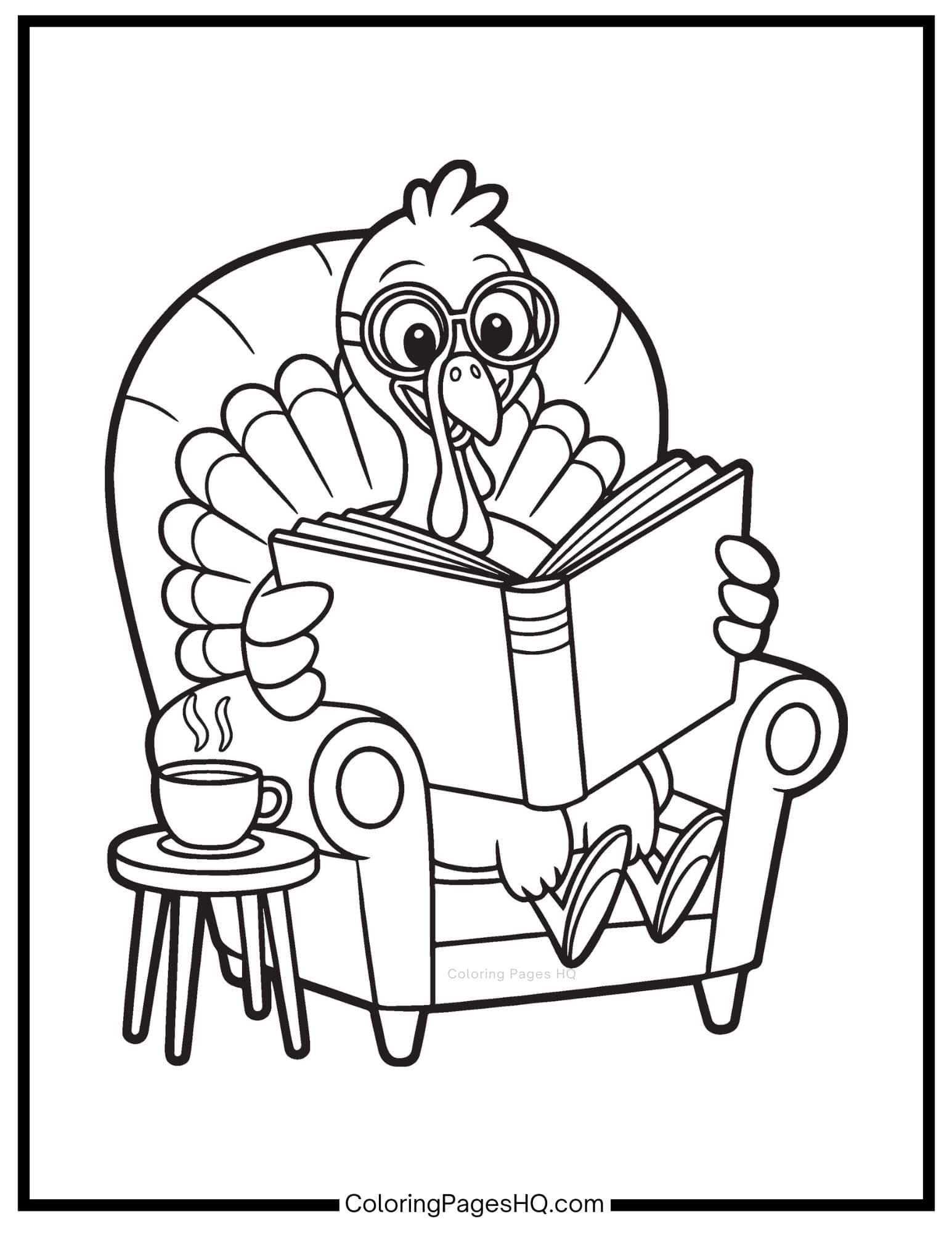 Cute Thanksgiving Turkey Coloring Pages (Free PDF Printables ...