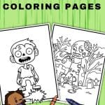 zombie coloring pages featured image