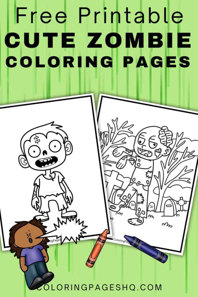 zombie coloring pages featured image