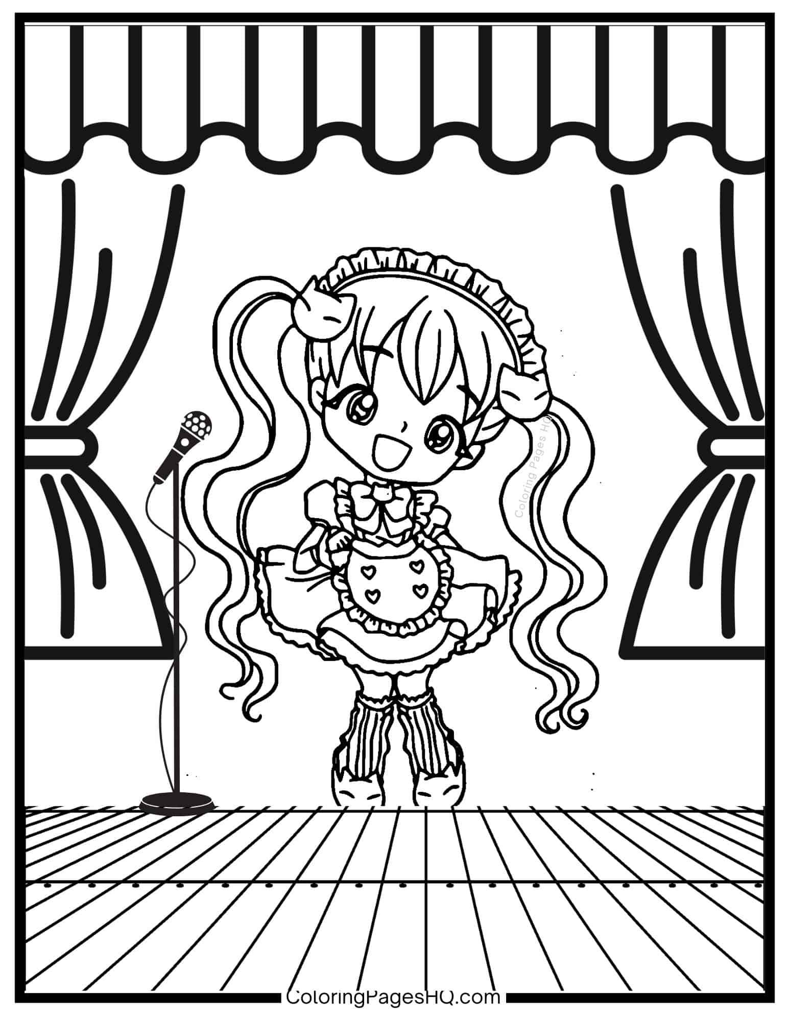 Anime Coloring Pages (Free PDF Printables) - Coloring Pages HQ
