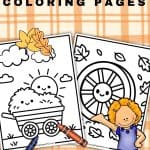 autumn hayride coloring pages pinterest image