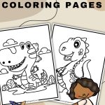 cute dinosaur coloring pages pinterest image