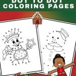 Snowman dot to dot coloring pages pinterest image