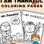 Thanksgiving I am thankful coloring pages pinterest image