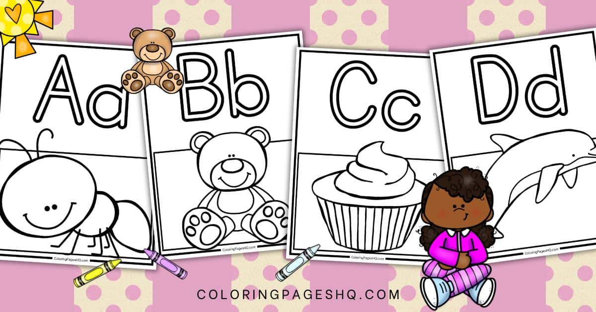 alphabet coloring pages featured image
