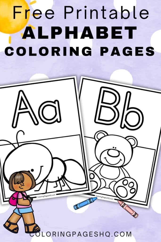 alphabet coloring pages pinterest image